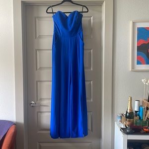 Bebe blue jumpsuit